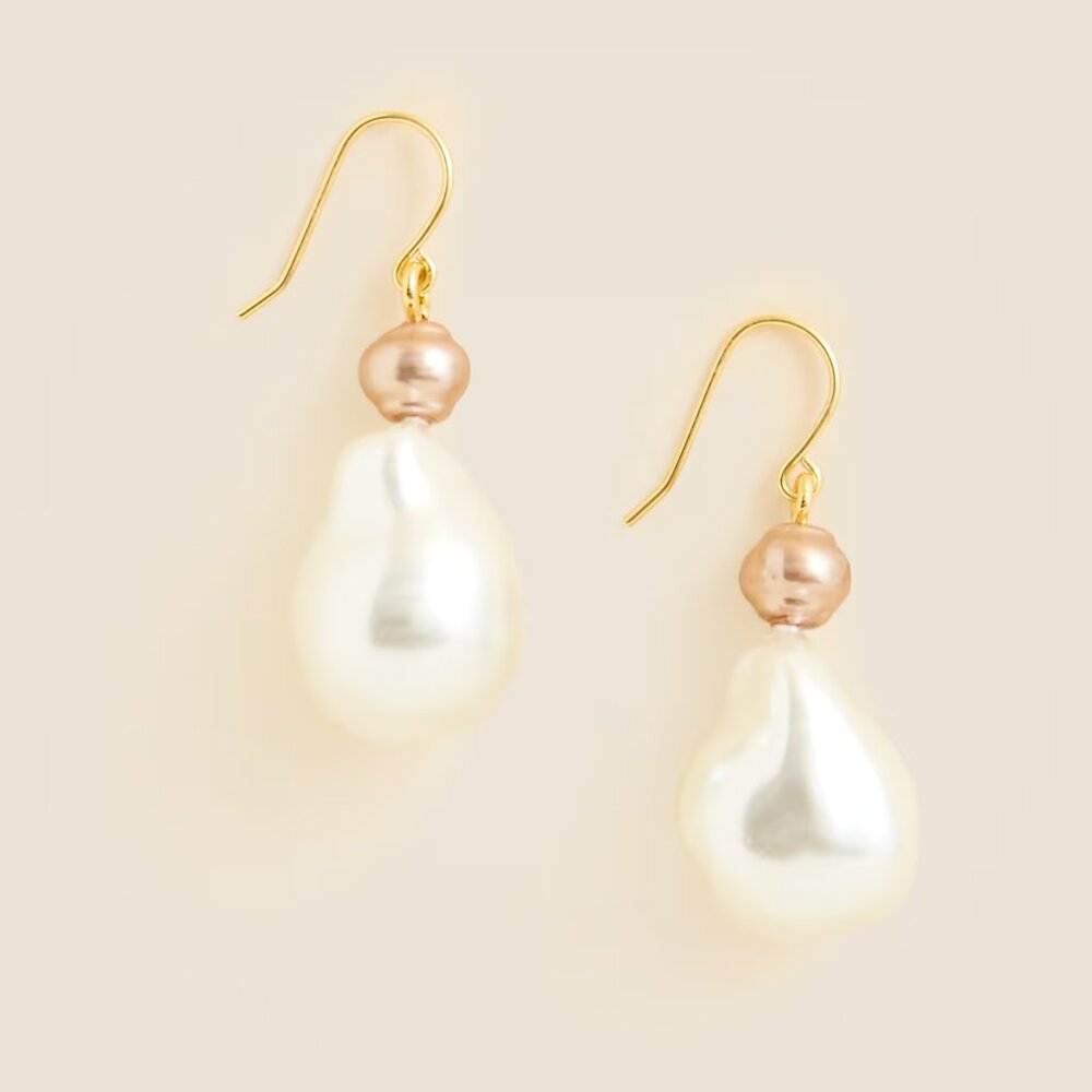J. Crew Freshwater Pearl Drop Earrings/NWT